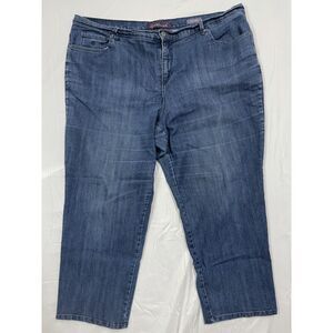 Gloria Vanderbilt Amanda 22W Short Dark Blue Denim Jeans Plus